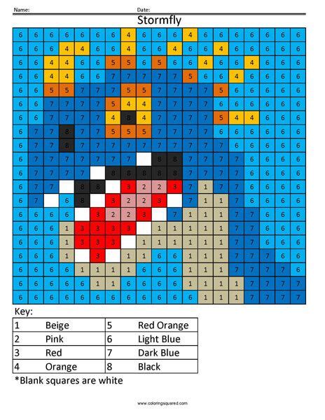 cartoon color  number coloring squared bargello quilt patterns