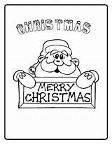 Coloring Christmas Pages Printable Merry Library Clipart Cartoon sketch template