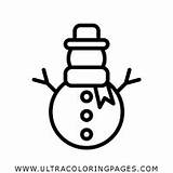Coloring Snowman Scarf Pages sketch template