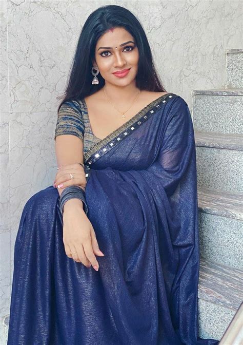 leesha the beautiful girl in 2020 saree dress saree