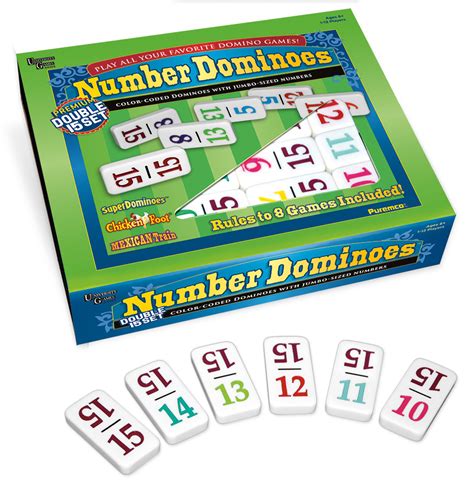 double  number dominoes professional size puremco dominoes