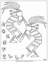 Coloring Pages Native American Navajo Printable Kokopelli Symbols Southwest Pottery Indian Mac Pueblo Getcolorings Getdrawings Doll Nm Color Hopi Colorings sketch template