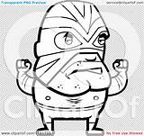 Lucha Coloring Libre Luchador Mucha Pages Clipart Cartoon Wrestler Outlined Vector Background Search Again Bar Case Looking Don Print Use sketch template