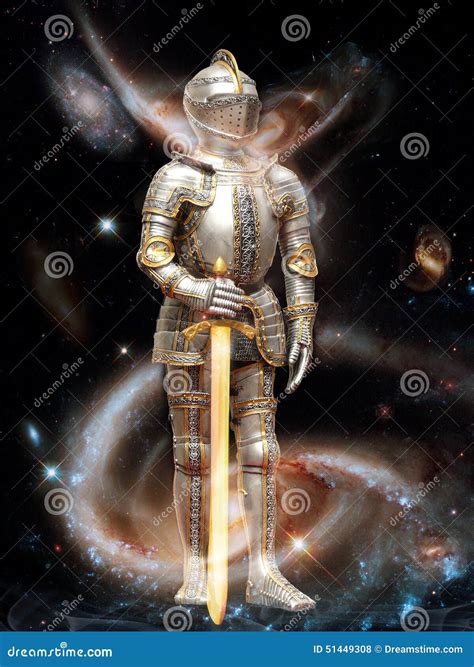 image   knight  planetary defender   universe stock