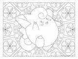 Coloring Pokemon Clefairy Windingpathsart Adult sketch template