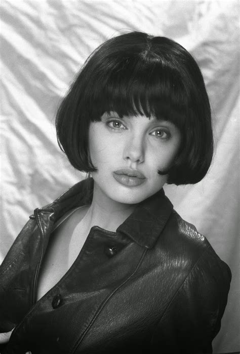 30 stunning black and white photos of angelina jolie from her first photoshoots when she was