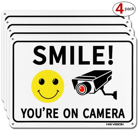 pack smile youre  camera sign  reflective rust