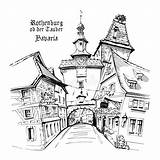 Tauber Rothenburg sketch template
