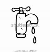 Cartoon Dripping Faucet Water Drip Coloring Shutterstock Vector Stock Template Lightbox Save sketch template