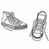 Zapatillas Dibujos Template Deportivas sketch template
