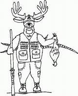 Elk Coloring Pages Comments Hunting sketch template