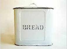 Vintage Enamel Bread Box Farmhouse Kitchen by CrolAndCo on Etsy