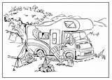 Camper Vakantie Kleurplaten sketch template