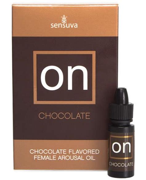 on chocolate flavored arousal oil 5ml bottle on literotica