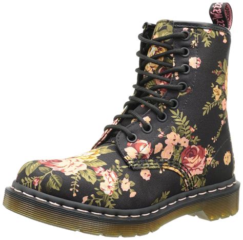 amazoncom dr martens womens   invented victorian print lace  boot mid calf