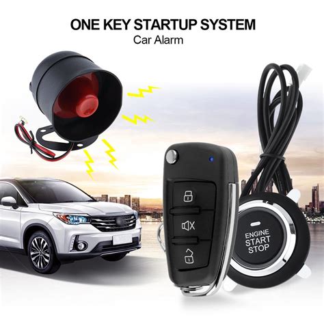 universal car alarm system remote start stop auto central lock  keyless entry engine system
