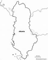 Albania Map Outline Enchantedlearning Reproduced sketch template