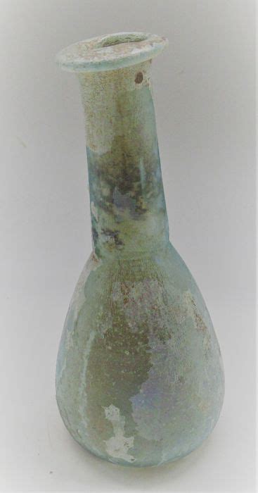 oud romeins glas iriserende fles met urgentarium catawiki