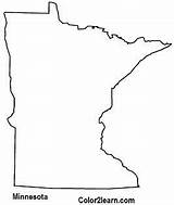 Minnesota Coloring Pages State Map Flag Outline States Shape Homeschool Crafts Capitals Paper Books Stationery Cards Choose Board Maps Sketch sketch template