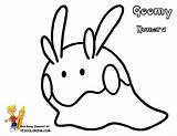 Pokemon Goomy Coloring Pages Bubakids sketch template