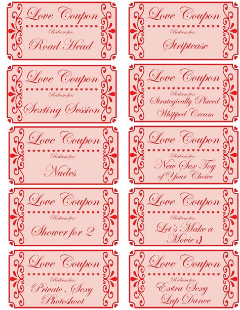love coupon book printable love coupons romantic coupon