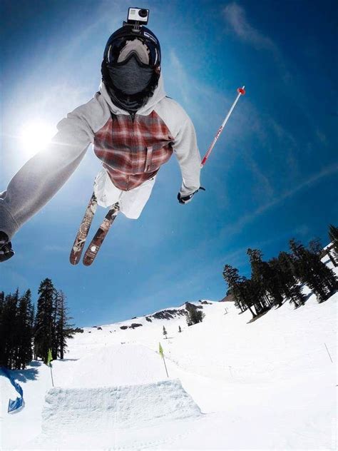 man flying   air  riding skis