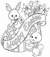 Cute Easter Coloring Pages Printable Print Colouring Happy Bunny Adults Spring Printables sketch template