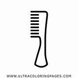 Comb Peine Pente Barbershop Hairbrush Ultracoloringpages sketch template