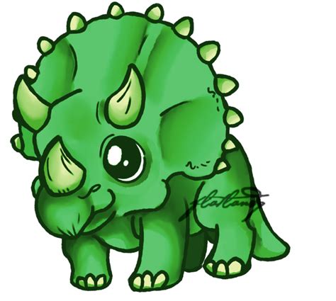 Cute Triceratops Cartoon Dinosaurio Rex Dibujo Dinosaurio The Best