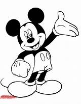 Mickey Mouse Coloring Pages Drawing Easy Disney Minnie Line Book Cartoon Clipartmag Drawings Presenting sketch template