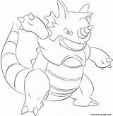 Coloring Pokemon Rhydon Pages Printable Gerbil Lilly Lineart Print Deviantart Color Categories Drawing Info sketch template