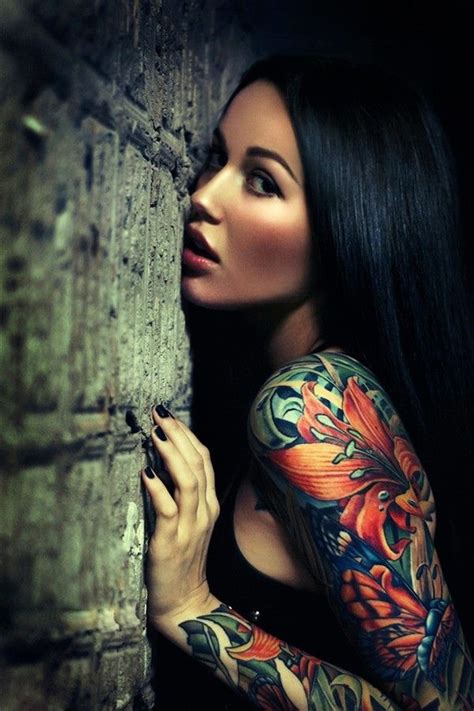 Girls With Sleeve Tattoos Full Sleeve Tattoos Inked Girls Tattooed