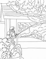 Coloring Pages Flame Fire Printable Forest Comments Kids sketch template