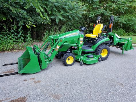 sold  john deere   compact tractor package regreen equipment  rental