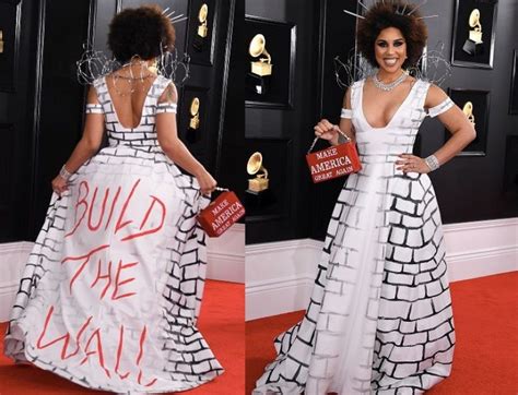 Who Is Joy Villa Singer Wore Build The Wall Gown To Grammys