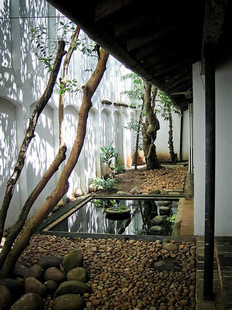 mix modern japanese courtyard  nature house