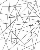 Geometric sketch template
