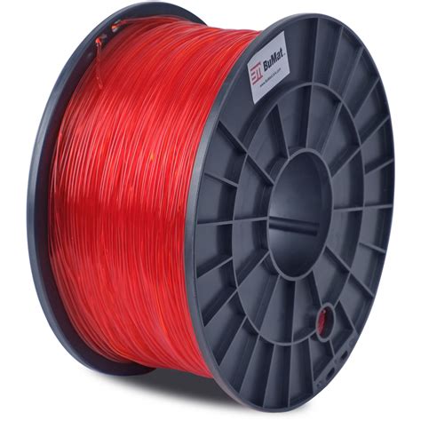 bumat mm translucent pla filament kg red dbumplatr bh