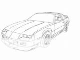 Pages Coloring Trans Am Template Smokey Bandit Camaro sketch template