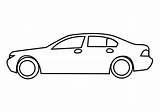 Car Outline Drawings Vehicle Coloring Pages Cars Kids Printable Template Cool Templates Print Paintingvalley sketch template