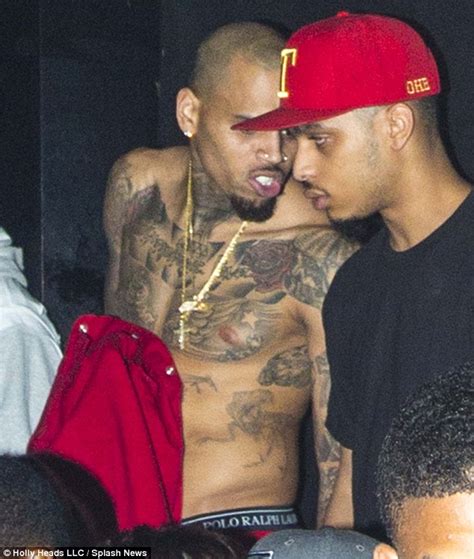 Chris Brown Goes Shirtless In Hollywood Club Hours After Kylie Jenner