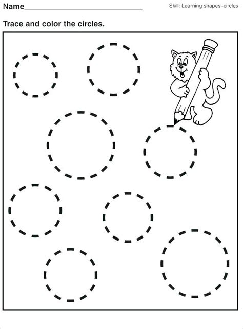 circle coloring pages preschool  getdrawings