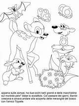Bambi Fiabe Colora sketch template