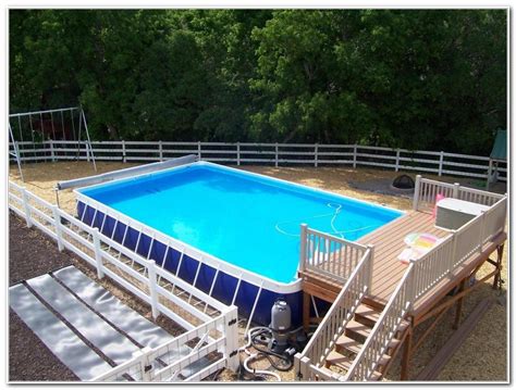 ground oval pool deck designs decks home
