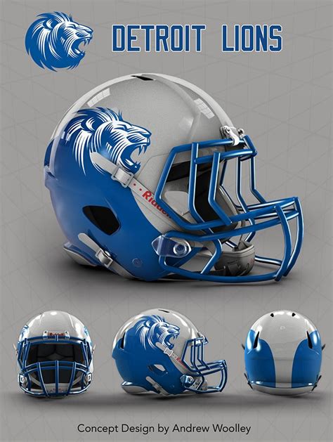 nfl detroit lions concept revo speed helmet template   http