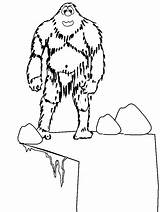 Coloring Pages Abominable Snowman Winter Rocket Ship Kids Printable Drawing Cliparts Yeti Coloringpagebook Fantasy Medieval Print Clipart Advertisement Getdrawings sketch template