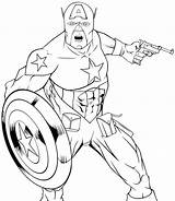 America Captain Coloring Pages Popular Coloringhome Angry sketch template