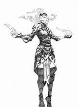 Magic Gathering Planeswalker Mtg Drawing Sketches Sdcc Jae Lee Coloring Pages Fantasy Chandra Wizards Book Creatures Magicians Rpg Infinity Necromancer sketch template