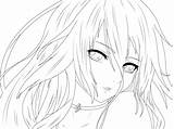 Anime Girl Drawing Beautiful Lineart Transparent Lines Deviantart sketch template