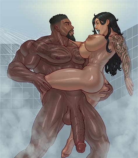 commission shower scene by splatpixel hentai foundry